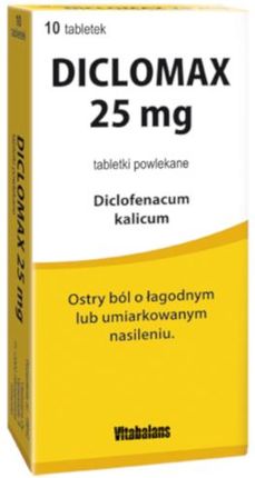 Diclomax 25 mg 10 tabl pow