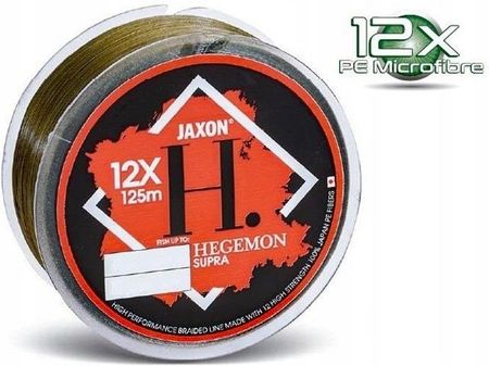Plecionka Jaxon Hegemon 12X Supra 125M 0,14 Oliwka