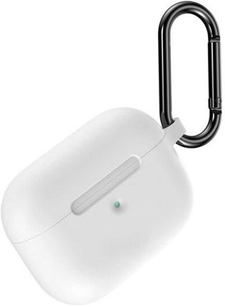 Alogy Etui na słuchawki silikonowe do Apple AirPods Pro Białe - Biały