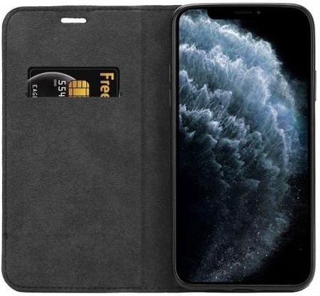 Crong Folio Case - Etui iPhone 11 Pro Max z klapką na magnes (czarny)