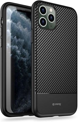 Crong Prestige Carbon Cover - Etui iPhone 11 Pro Max (czarny) CRG-CARB-IP11PM-BLK