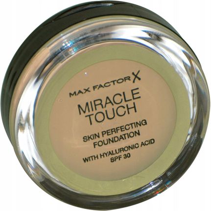 Max Factor Miracle Touch Skin Perfecting Foundation SPF 30 Wygładzający podkład w kremie z kwasem hialuronowym 78-sandbeige