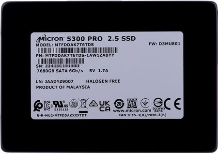 高耐久SSD 2台セット☆MICRON 5300 MAX 960GB SATA Micron