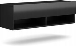 Zdjęcie Szafka Wisząca Rtv 100 Cm Derby Czarna Połysk - Łódź