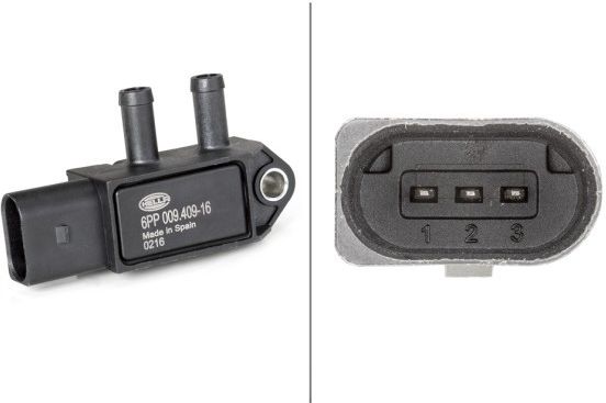 6PP 009 409-041 HELLA Sensor, presión gas de escape precio y