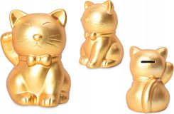 Skarbonka Złoty Kot Szczęścia - ceramiczna 15 cm