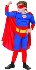 Zdjęcie Strój Superman Super bohater z muskułami 120/130cm - Będzin