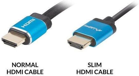 lanberg Kabel HDMI M/M   1M 2.0 4K  CA-HDMI-22CU-0010-BK