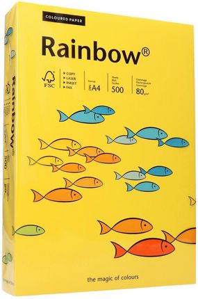 Papier ksero A4 80g ciemnożółty Rainbow 18