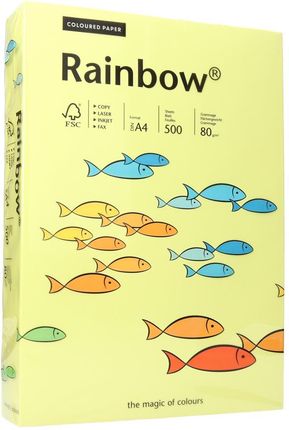 Papier ksero A4 80g słoneczny żólty Rainbow 14