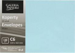Zdjęcie Koperty C6 Gładki niebieski satynowy 130g (10) - Miłosław