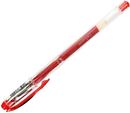 Długopis żelowy 0.4mm czerwony Uni UM120