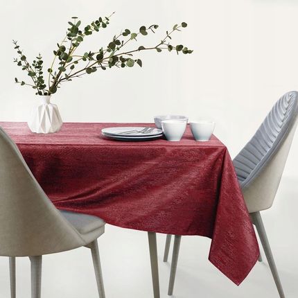 Obrus plamoodporny owalny Bordowy 155x400cm