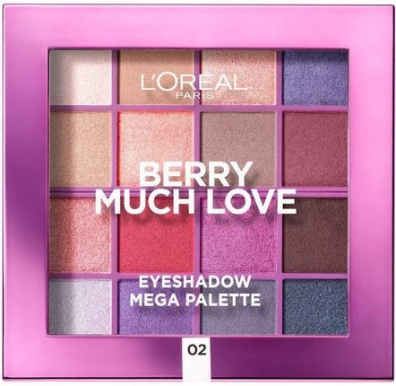 L'oreal Paris Berry Much Love Eyeshadow Mega Palette Paleta Cieni Do Powiek 17 g