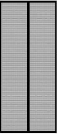 Gockowiak Moskitiera drzwiowa magnetyczna czarna 220 cm x 100 cm