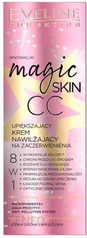 Eveline Krem Magic Skin Cc 8W1 Nawilżający Krem Maskujący Zaczerwienienia 50Ml
