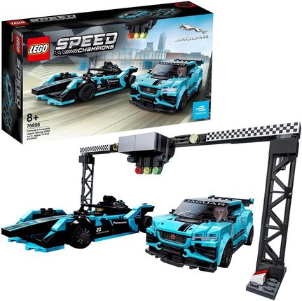 LEGO Speed Champions 76898 Formula E Panasonic Jaguar Racing GEN2 car i Jaguar I-PACE eTROPHY