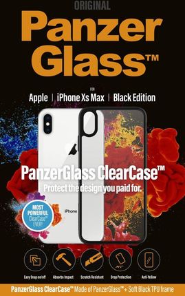 PANZERGLASS ETUI CLEARCASE DO APPLE IPHONE XS MAX BLACK EDITION 0221