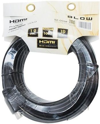 Blow Kabel Przyłącze Hdmi-Hdmi Gold 10M (92059)