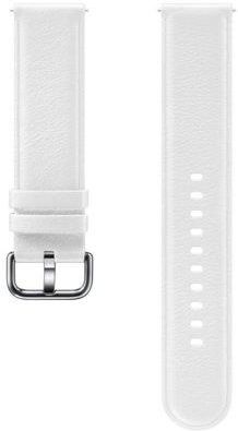 Samsung Pasek Skórzany do Galaxy Watch Active/Active 2 20mm biały (ET-SLR82MWEGWW)