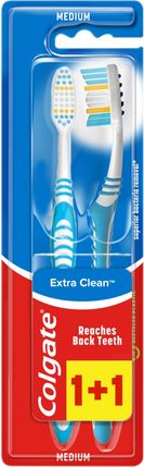 Colgate Extra Clean Szczoteczka do zębów Medium 2szt