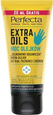 Zdjęcie Perfecta Extra Oils "Silikonowe rękawiczki" krem-olejek do rąk, paznokci i skórek 80ml - Czarne