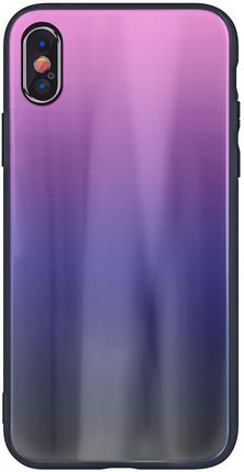 OEM nakładka ochronna Aurora Glass do Huawei P30 Lite różowo-czarna