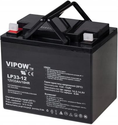 Vipow Akumulator Żelowy Ładowalny 12V 33AH