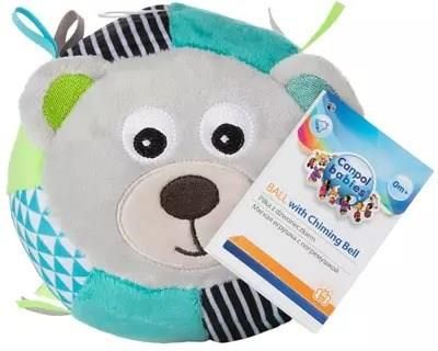 CANPOL BABIES PLUSZOWA PIŁKA SENSORYCZNA Z DZWONECZKIEM BEARS GREY (68/074_GREY) - zdjęcie 1 CANPOL BABIES PLUSZOWA PIŁKA SENSORYCZNA Z DZWONECZKIEM BEARS GREY (68/074_GREY)