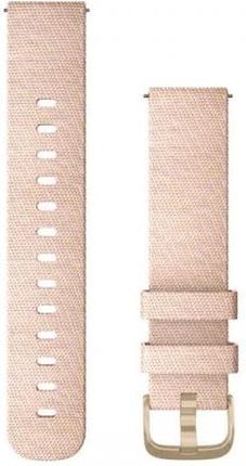 Garmin Nylonowy pasek Vivomove 3/Venu/Vivomove Style (20mm) różowa plecionka z jasnozłotym zapięciem [0101292412]