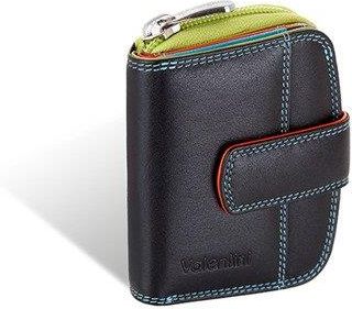 Mały kolorowy portfel Valentini Colors P8 Czarny - Czarny