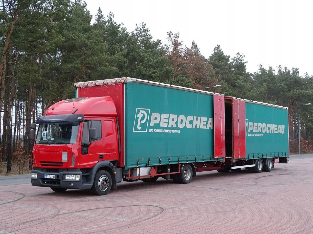 Cargo euro. Ивеко Еврокарго с прицепом. Ивеко Еврокарго 120 с прицепом. Ивеко Еврокарго с прицепом Тандем. Прицеп Тандем Ивеко.