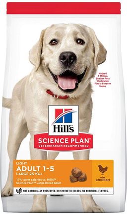 Hill'S Science Plan Adult Light Large Breed Kurczak 14Kg