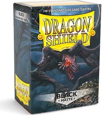 Arcane Tinmen Dragon Shield Standard Sleeves - Matte Black (100 Sleeves)
