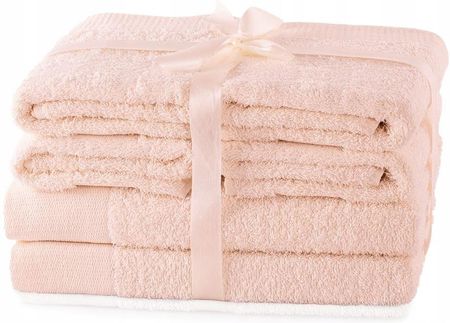 Zestaw Ręcznik bawełniany różowy 2*70x140+4*50x100
