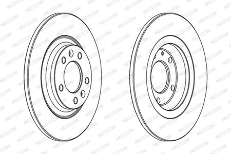 Ferodo Tarcza Kpl Citroen C5 Iii Peugeot 407 607 Ddf1275 - zdjęcie 2