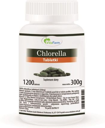 Vitafarm Chlorella tabletki 1200szt