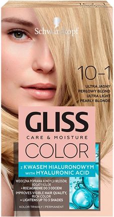 Schwarzkopf Gliss Color Krem Koloryzujący 10-1 Ultra Jasny Perłowy Blond