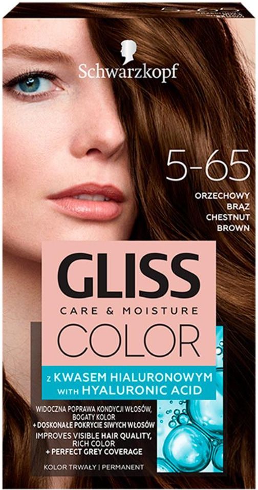 Zdjęcie Schwarzkopf Gliss Color Krem Koloryzujący 5-65 Orzechowy Brąz - Olecko