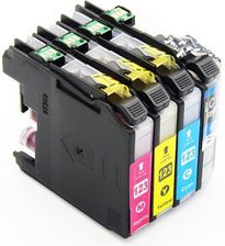 Dd-Print Zestaw Tuszy Lc123Xl Cmyk Do Brother J132 J152 J552 / Black 26Ml / Cyan 16Ml / Magenta 16Ml / Yellow 16Ml