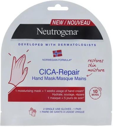 Neutrogena Formuła Norweska CICA Repair maska regeneracyjna do rąk w postaci rękawiczek