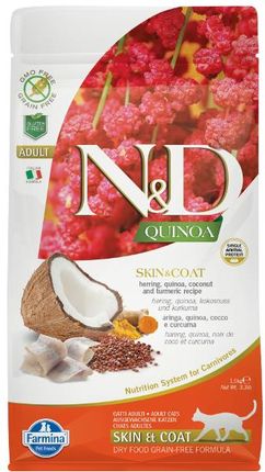 N&D Quinoa Skin & Coat Herring Śledź 5Kg