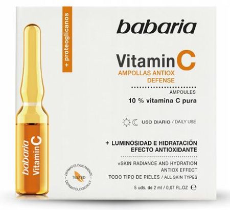 Babaria Ampułki Skoncentrowane Witamina C 10% I Proteoglikany 5 Ampułek X 2Ml