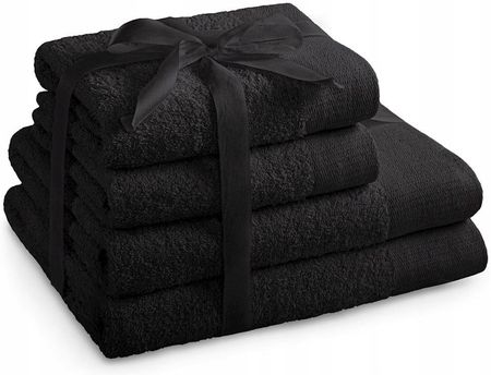Ręcznik bawełniany czarny zestaw 2*70x140+2*50x100