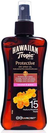 Hawaiian Tropic Ochronny Suchy Olejek W Sprayu SPF 15 200 ml