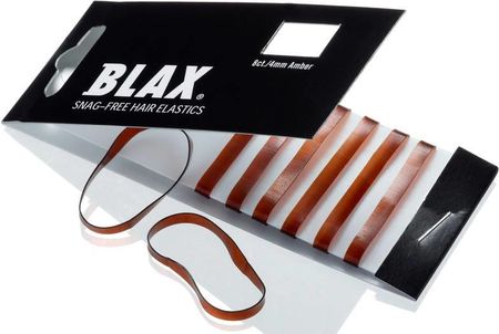 Blax Snag Free Hair Elastics 4 Mm 8 Szt Bursztynowy Brązowy