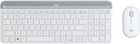 Zestaw klawiatura + mysz Logitech MK470 Slim Wireless Combo US Biały (920-009205)