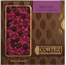 Zdjęcie Cortez mleczna z malinami i jagodami 85g - Bychawa