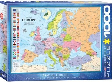 Eurographics Puzzle 1000El. Mapa Europy