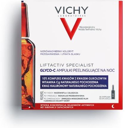Vichy Liftactiv Glyco-C kuracja do twarzy w ampułkach 30 amp x 2ml